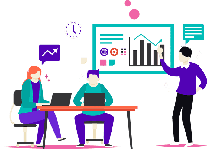 presenting work animation