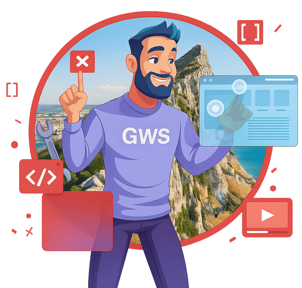 The Web Design Gibraltar Web Studio Man